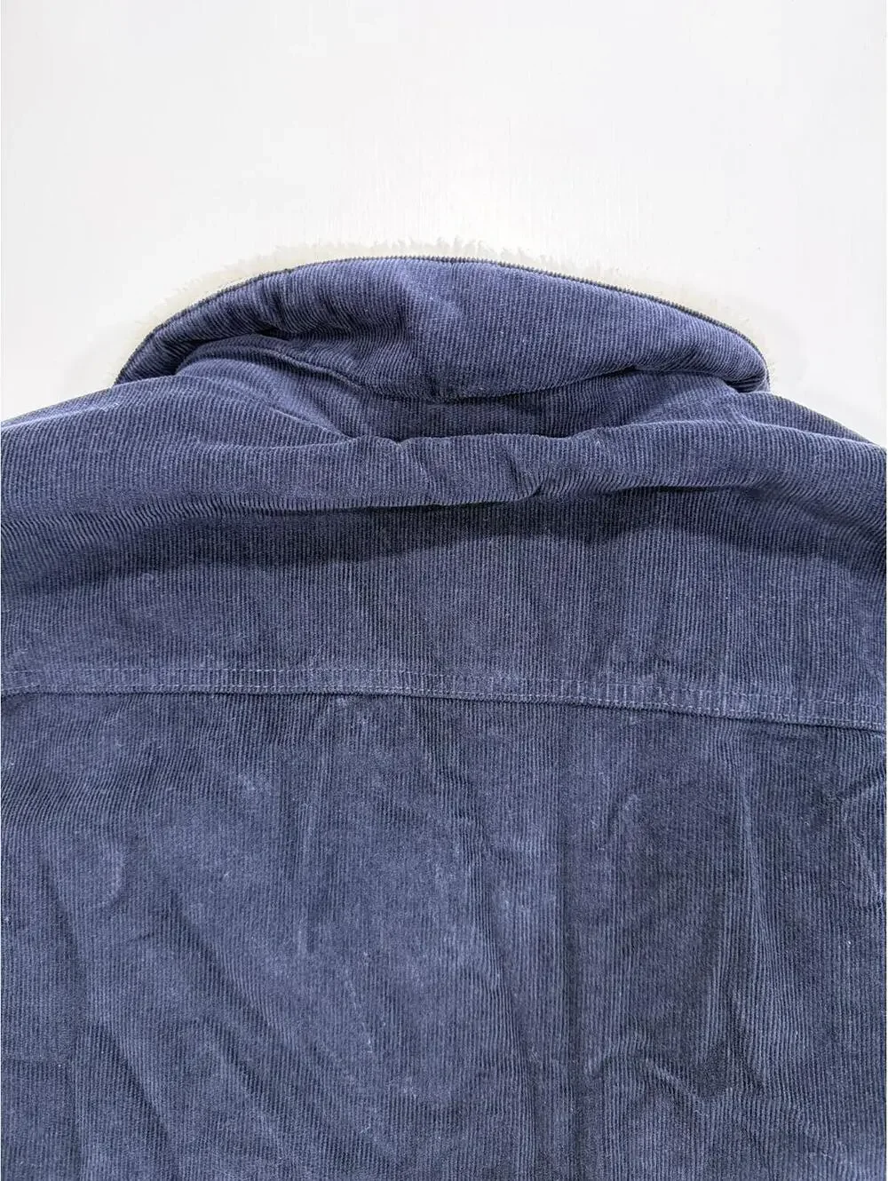 Levi’s Sherpa Trucker Jacket Mens XL Navy Corduroy Fleece Lined Snap Zip